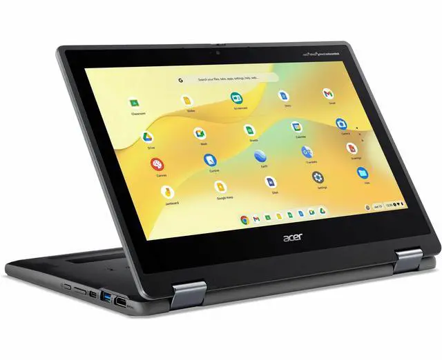 Alt view image 2 of 2 - Acer Chromebook Spin 511 R757T-C019 11.6" Touchscreen Chromebook - Intel N-Series N150 (800 MHz) - 8 GB - 64 GB Flash Memory - ChromeOS - Webcam - Wi-Fi 7 NX.JJBAA.002