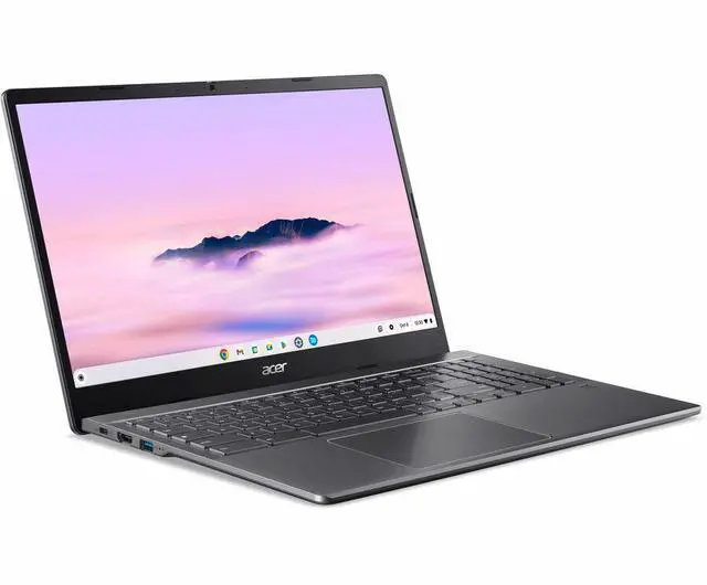 Alt view image 11 of 15 - Acer Chromebook Plus 515 CBE595-2T-58CT 15.6" Touchscreen Chromebook - Intel Core 5 120U (1.40 GHz) - 16 GB - 256 GB SSD - ChromeOS - Webcam - Wi-Fi 6E - Iron NX.JHVAA.002