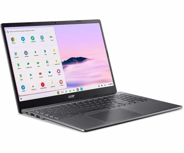 Alt view image 14 of 15 - Acer Chromebook Plus 515 CBE595-2T-58CT 15.6" Touchscreen Chromebook - Intel Core 5 120U (1.40 GHz) - 16 GB - 256 GB SSD - ChromeOS - Webcam - Wi-Fi 6E - Iron NX.JHVAA.002