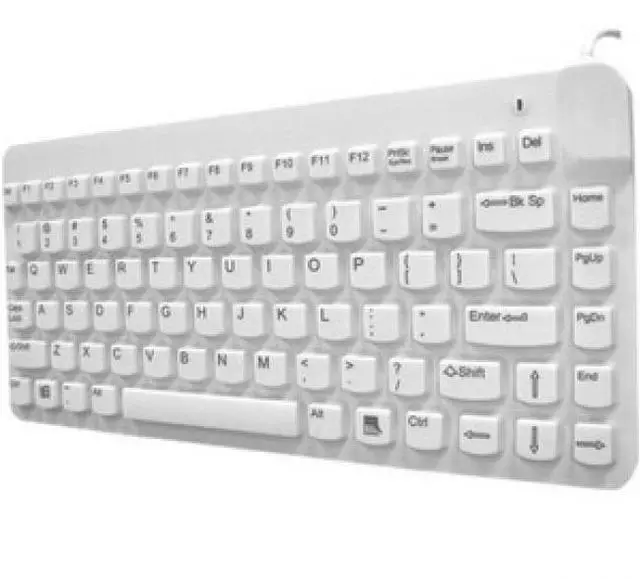 Main image of Man & Machine Premium Waterproof Disinfectable Silent 12" Keyboard (sclp--w5)