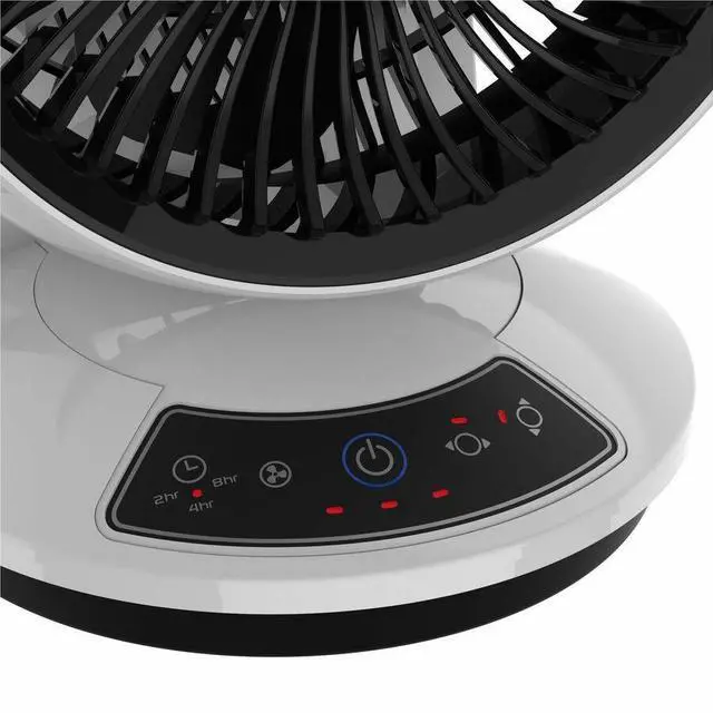 Alt view image 4 of 14 - Lasko A12557 Whirlwind 7" Orbital Motion 3-Speed Air Circulator Fan: White - 3 Speed - 12.2" Height x 9.8" Width x 8" Depth - Polypropylene, Aluminum, Copper, Steel - White