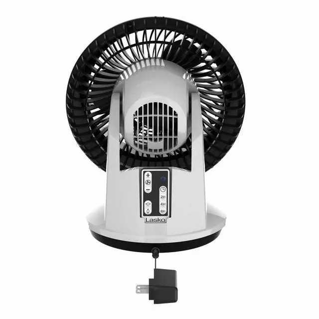 Alt view image 5 of 14 - Lasko A12557 Whirlwind 7" Orbital Motion 3-Speed Air Circulator Fan: White - 3 Speed - 12.2" Height x 9.8" Width x 8" Depth - Polypropylene, Aluminum, Copper, Steel - White
