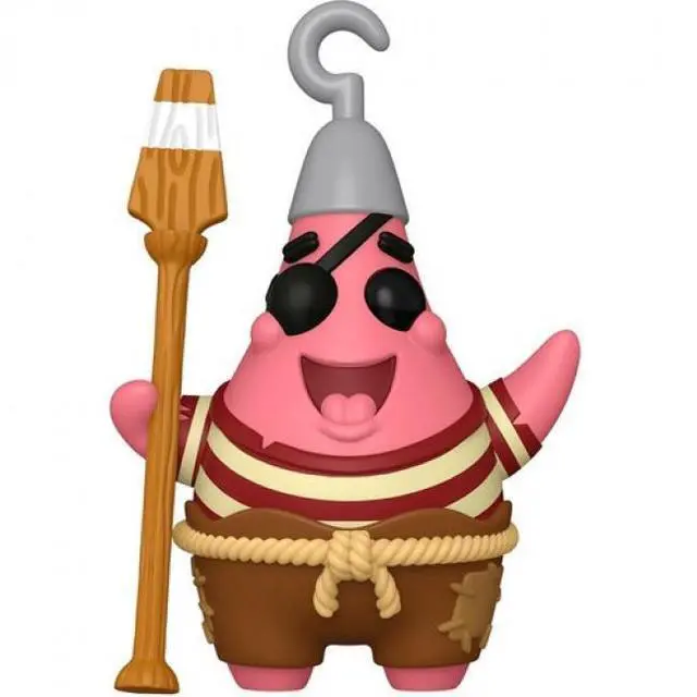 Main image of Funko POP Movies SpongeBob Movie 2025 Patrick Star Pirate Vinyl Figure 5.6 Inches