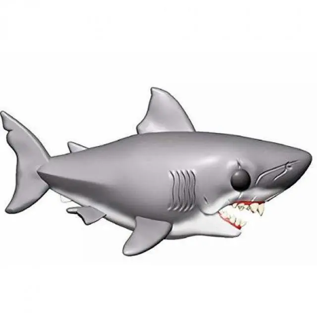 Alt view image 3 of 3 - Funko POP Super Movies Jaws Great White Shark Oversized Stylized Vinyl Figure 6 Inches