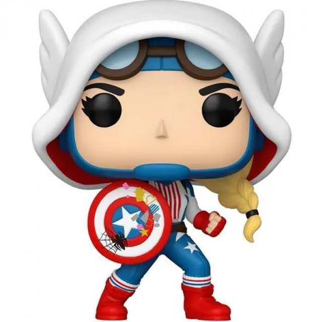 Alt view image 3 of 3 - Funko POP Marvel Spider-Gwen Gwenverse Cap-Gwen - 83724