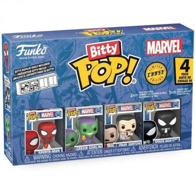 Main image of Funko Bitty POP! Marvel Spider-Man 4-Pack Mini Figures