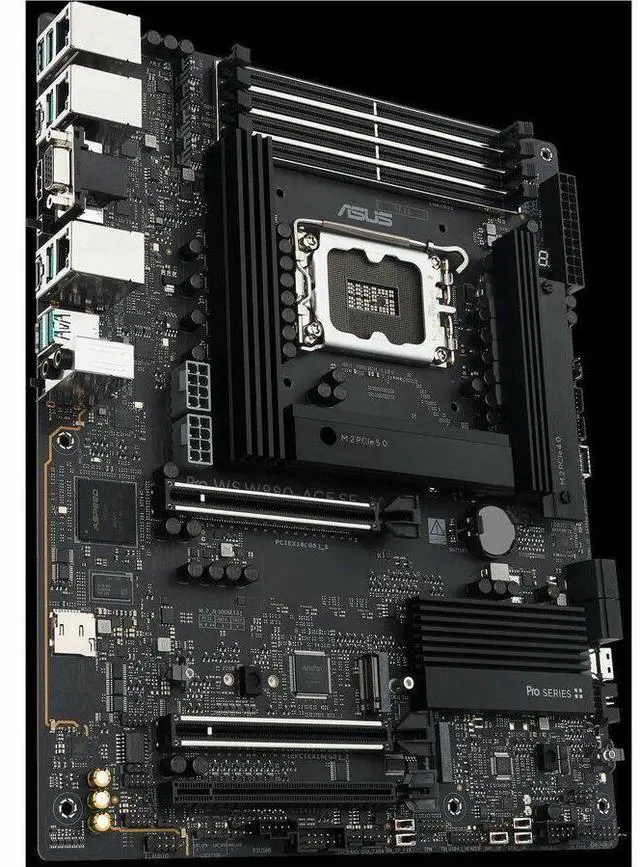 Alt view image 15 of 15 - ASUS Pro WS W880-ACE SE Gaming Desktop Motherboard - Intel Core Ultra Processor (Series 2) - LGA 1851 ATX Motherboard, - 8+1+2+2 Power Stages - PCIe 5.0 Ready for Next-gen GPUs - DDR5 - Thunderbolt 4
