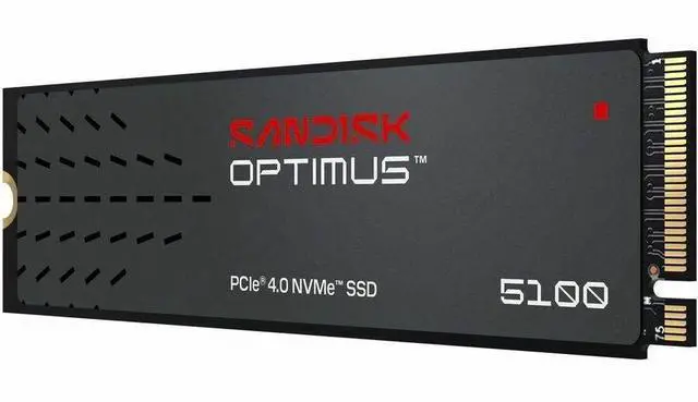 Alt view image 4 of 7 - SanDisk Optimus 5100 M.2 2280 2TB PCI-Express 4.0 x4 QLC 3D CBA NAND Internal Solid State Drive (SSD) SDSP51200TAN-000E0