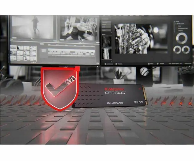 Alt view image 5 of 7 - SanDisk Optimus 5100 M.2 2280 2TB PCI-Express 4.0 x4 QLC 3D CBA NAND Internal Solid State Drive (SSD) SDSP51200TAN-000E0
