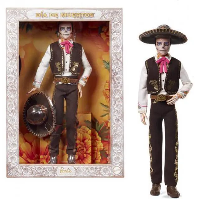 Alt view image 8 of 8 - Mattel Barbie Signature 2025 Día De Muertos Collectible Ken Doll