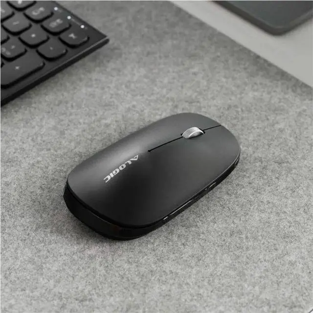 Alt view image 6 of 6 - ALOGIC Echelon Bluetooth USB-C Rechargeable 4 Keys Mouse-Black AMBT4KBK