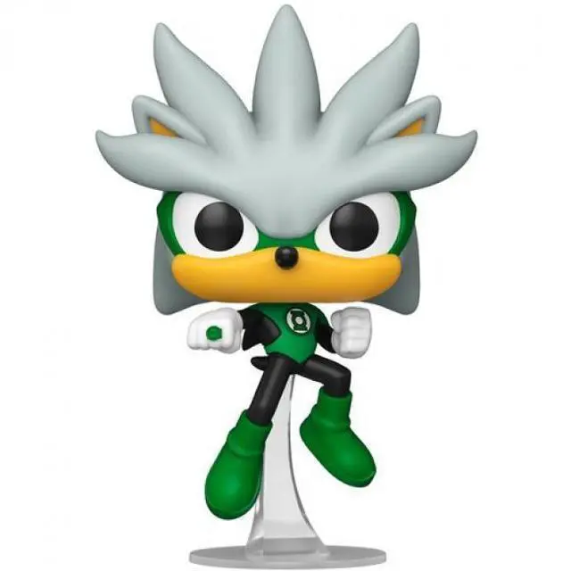 Main image of Funko POP! Heroes: DC Comics x Sonic - Silver as The Green Lantern