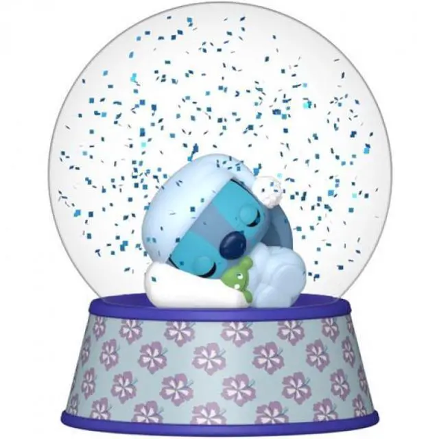 Main image of Funko POP! Mini Glitter Globe: Stitch - Sleeping Stitch (Disney)
