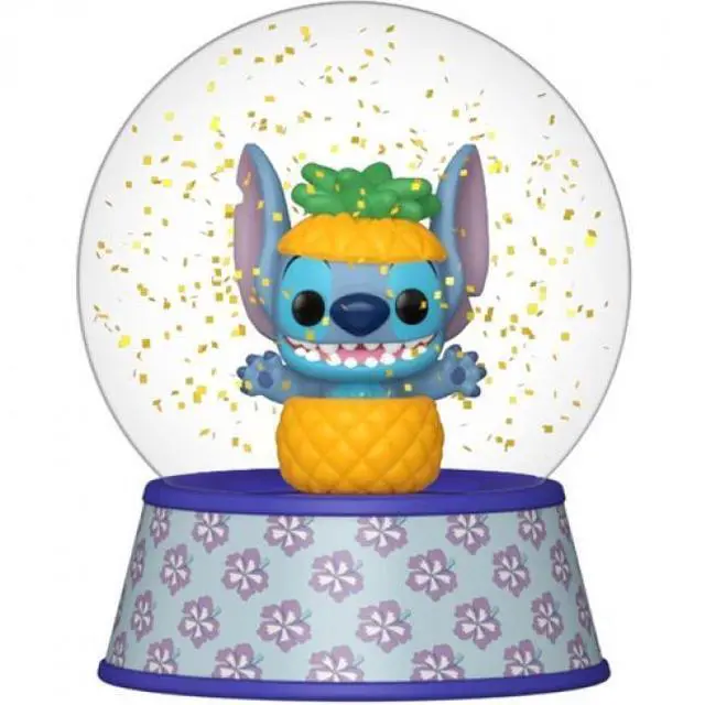 Main image of Funko POP! Mini Glitter Globe Disney Lilo and Stitch Stitch in Pineapple