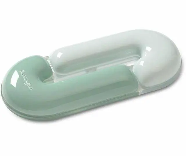 Main image of Kensington Duo Gel Wrist Rest - 0.71" Height x 7.40" Width x 3.27" Depth - Green - Polyurethane - Mouse - Retail - 1