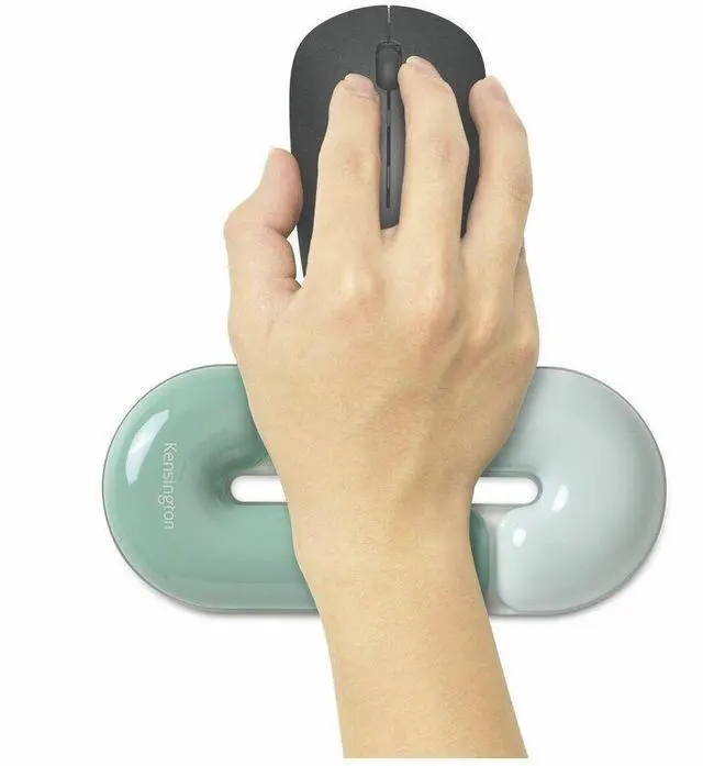 Alt view image 7 of 8 - Kensington Duo Gel Wrist Rest - 0.71" Height x 7.40" Width x 3.27" Depth - Green - Polyurethane - Mouse - Retail - 1