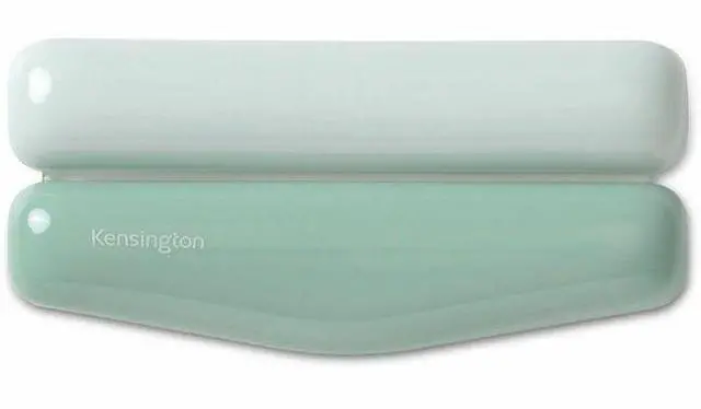 Main image of Kensington Duo Gel Wrist Rest - 0.76" Height x 6.69" Width x 3.09" Depth - Green - Polyurethane - Mouse - Retail - 1