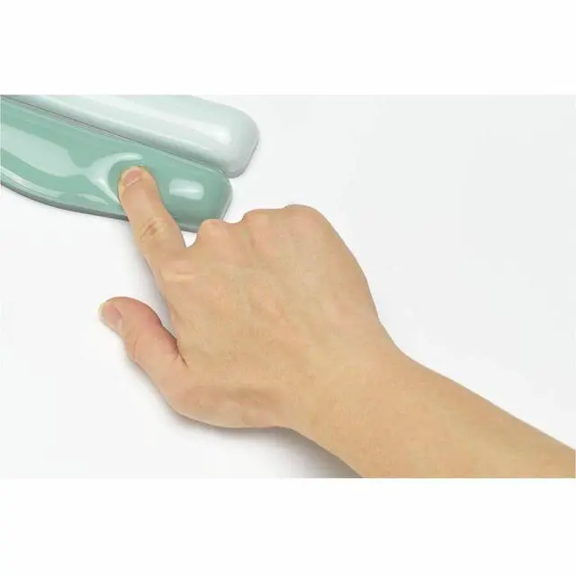 Alt view image 4 of 8 - Kensington Duo Gel Wrist Rest - 0.76" Height x 6.69" Width x 3.09" Depth - Green - Polyurethane - Mouse - Retail - 1
