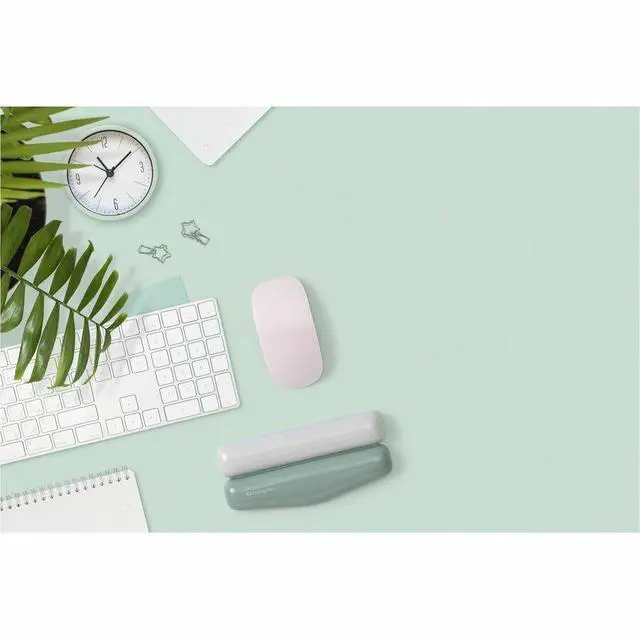 Alt view image 7 of 8 - Kensington Duo Gel Wrist Rest - 0.76" Height x 6.69" Width x 3.09" Depth - Green - Polyurethane - Mouse - Retail - 1