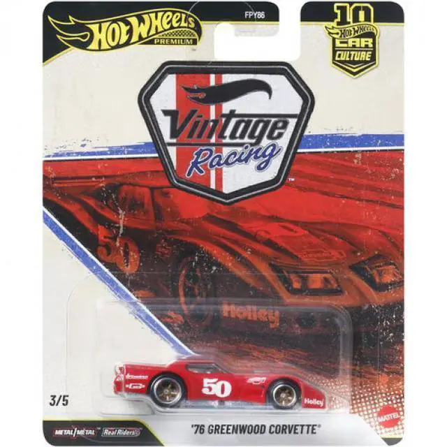 Main image of Hot Wheels Premium: Vintage Racing '76 Greenwood Corvette