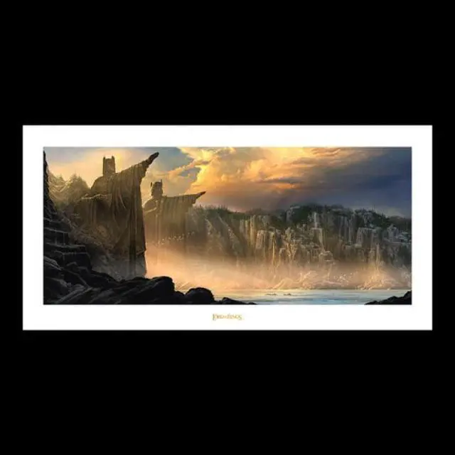 Alt view image 2 of 2 - WETA Workshop - Lord of the Rings - The Argonath - Pillars of the Kings Art Print