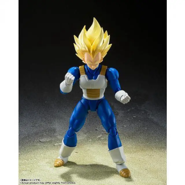 Alt view image 6 of 6 - Tamashii Nations - Dragon Ball Z - S.H.Figuarts - Super Saiyan Vegeta (Awakened Super Saiyan Blood) Action Figure