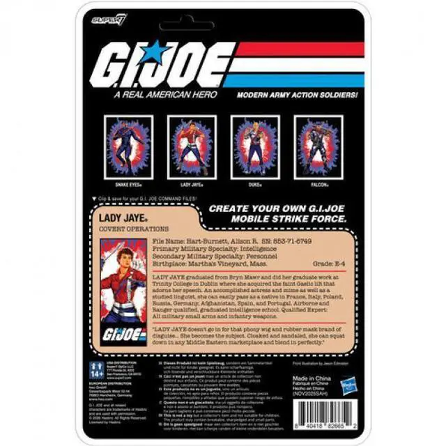 Alt view image 3 of 7 - G.I. JOE REACTION+ WAVE 08 - LADY JAYE (AMERICA'S