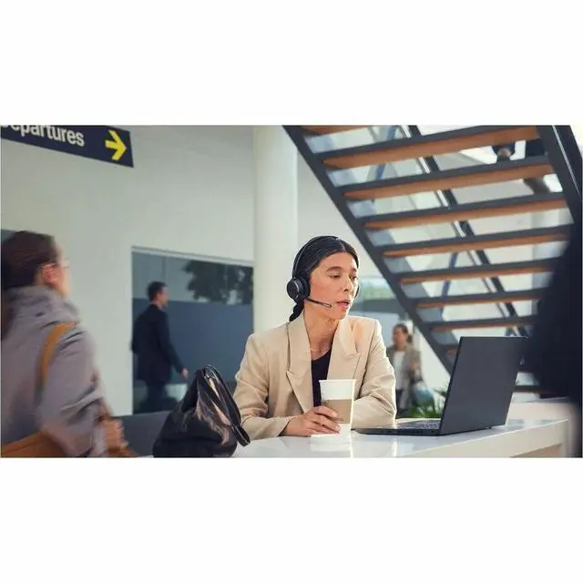 Alt view image 7 of 7 - EPOS IMPACT 1000 Headset - Microsoft Teams Certification - Stereo - Wireless - Bluetooth - 98 ft - Over-the-head - Binaural - Supra-aural - Noise Canceling