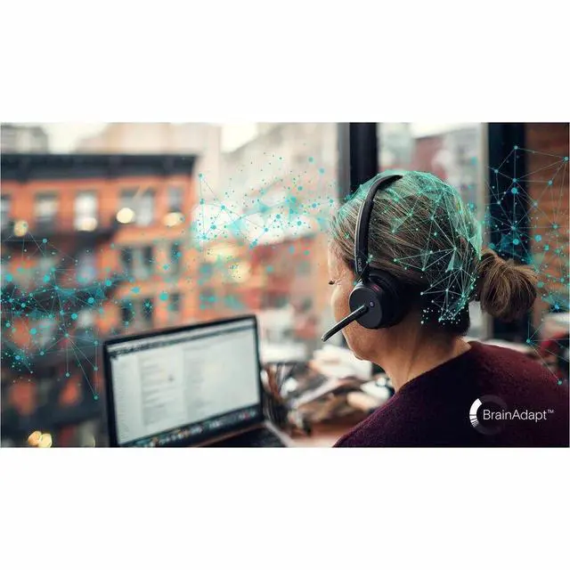 Alt view image 5 of 7 - EPOS IMPACT 1000 Headset - Microsoft Teams Certification - Stereo - Wireless - Bluetooth - 98 ft - Over-the-head, On-ear - Binaural - Supra-aural - Noise Canceling
