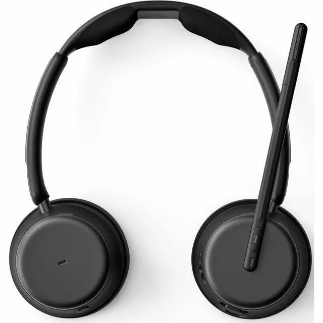 Alt view image 6 of 7 - EPOS IMPACT 1000 Headset - Microsoft Teams Certification - Stereo - Wireless - Bluetooth - 98 ft - Over-the-head, On-ear - Binaural - Supra-aural - Noise Canceling