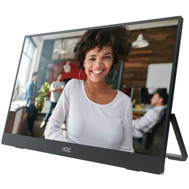 Alt view image 5 of 7 - AOC 16T30 16" Class Full HD LED Monitor - 16:9 - 15.6" Viewable - In-plane Switching (IPS) Technology - WLED Backlight - 1920 x 1080 - 16.2 Million Colors - 250 Nit - 25 ms - Speakers - Tilt