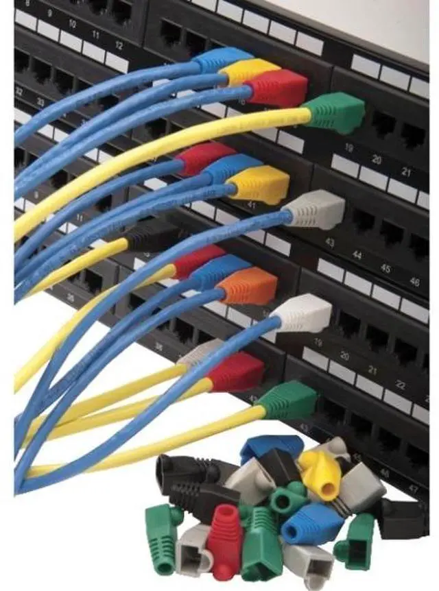 Alt view image 2 of 2 - RJ45 BOOT, 8.0MM MAX OD, BLACK. PKG 100PC/BAG.