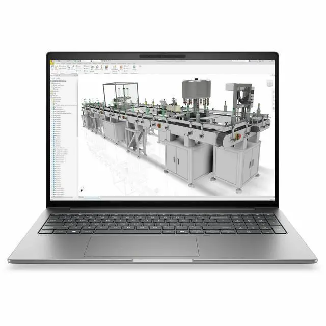 Alt view image 3 of 7 - HP ZBook 8 G2i 16" Copilot+ PC Mobile Workstation - WQUXGA - 120 Hz - Intel Core Ultra 9 Series 3 386H - 64 GB - 1 TB SSD - English Keyboard - Meteor Silver Aluminum - Intel Chip - 3840 x 2400 -