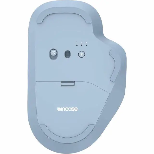 Alt view image 5 of 7 - Incase Designed by Microsoft Bluetooth Ergonomic Mouse - Optical - Wireless - Bluetooth - Pastel Blue - Scroll Wheel - 3 Programmable Button(s) - 2 x AAA Battery Supported