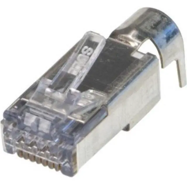 Main image of Platinum Tools ezEX 44 Shielded, External Ground, CAT6 Connector - 50 - 1 x RJ-45 Male Network - Shielding - TAA Compliant