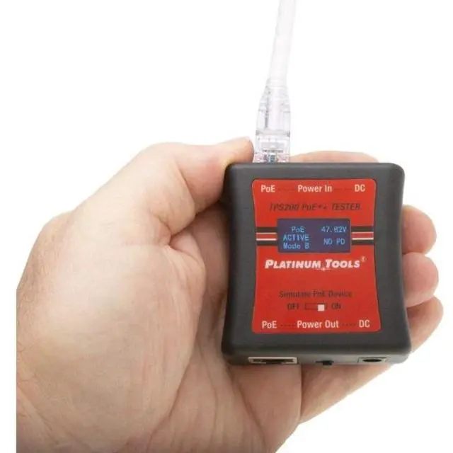 Alt view image 4 of 4 - Platinum Tools PoE++ Tester - PoE Testing - 2 x Network (RJ-45)