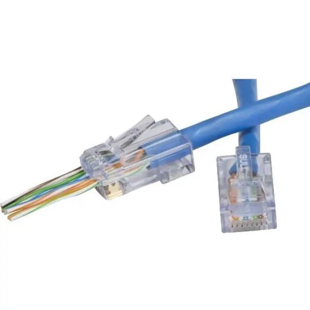 Alt view image 2 of 3 - Platinum Tools EZ-RJ45 CAT6 Connectors - 500 - 1 x RJ-45 Network Male - Clear - TAA Compliant