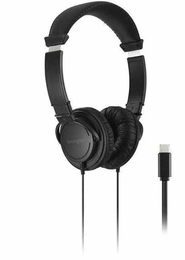 Main image of Kensington Classic EQ USB-C Headphone - Stereo - USB Type C - Wired - On-ear, Over-the-head - Binaural - Circumaural - 5.91 ft Cable