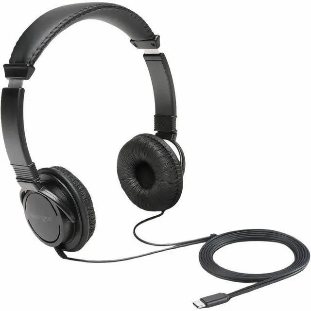 Alt view image 4 of 7 - Kensington Classic EQ USB-C Headphone - Stereo - USB Type C - Wired - On-ear, Over-the-head - Binaural - Circumaural - 5.91 ft Cable