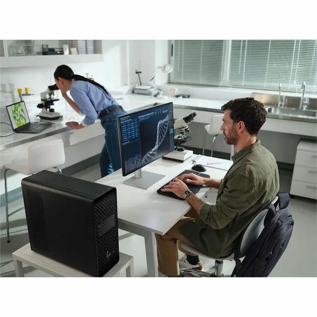 Alt view image 2 of 7 - HP Z4 G6i Workstation - 1 x Intel Xeon 634 - vPro Technology - 32 GB - 1 TB SSD - Tower - Black - Intel W890 Chip - Windows 11 Pro - NVIDIA RTX PRO 2000 16 GB Graphics - Serial ATA/600, NVMe Controlle