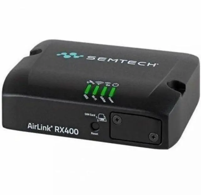 Main image of Sierra Wireless AirLink RX400 2 SIM Cellular, Ethernet Modem/Wireless Router - 5G - LTE Cat 4, LTE - 1 x Network Port - USB - Gigabit Ethernet - VPN Supported - DIN Rail Mountable