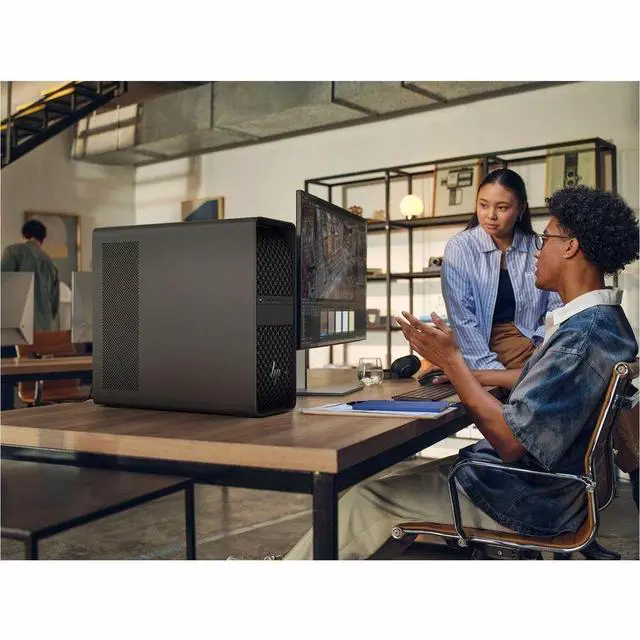 Alt view image 3 of 7 - HP Z4 G6i Workstation - 1 x Intel Xeon 638 - vPro Technology - 64 GB - 1 TB SSD - Tower - Black - Intel W890 Chip - Windows 11 Pro - Serial ATA/600, NVMe Controller - 0, 1, 5, 10 RAID Levels - English