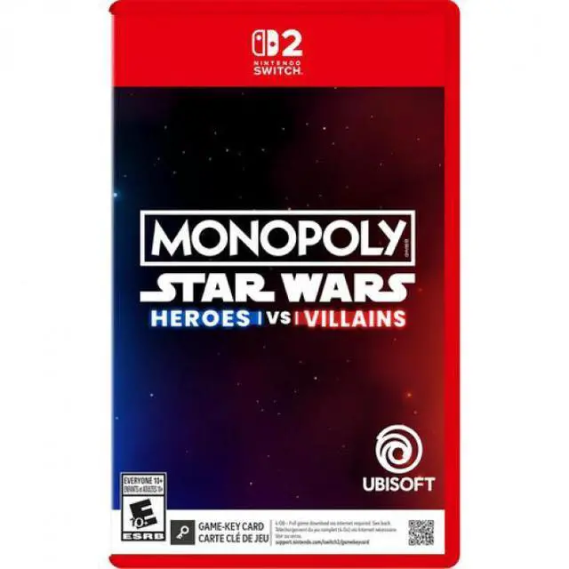 Main image of Monopoly: Star Wars Heroes vs. Villains (Game-Key Card) for Nintendo Switch 2