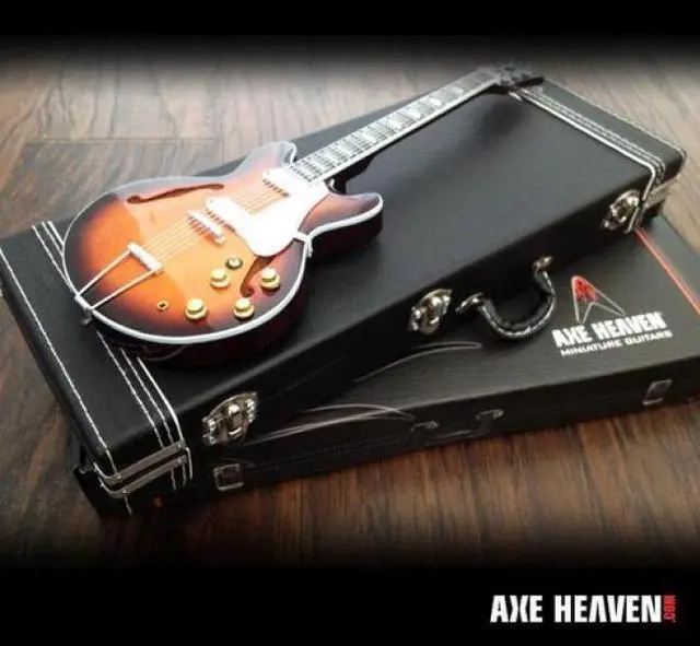 Main image of Axe Heaven Mini Guitar Replica Collectible Black Guitar Case CASE-BL-1