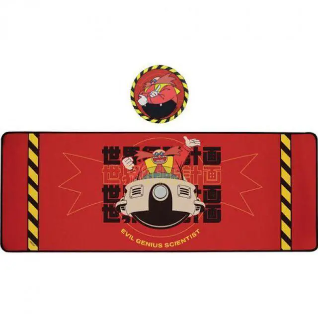 Main image of Sonic The Hedgehog - Dr. Eggman Deskpad & Coaster Set