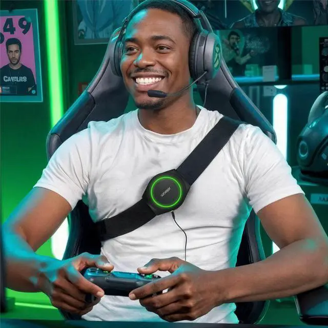 Alt view image 5 of 7 - Woojer High-Fidelity Haptic Body Strap 4 - for VR, Games, Music, Movies, and Wellness. - Turn every beat into an adrenaline rush. Woojer Strap 4 puts you inside your music, your games, and your workou