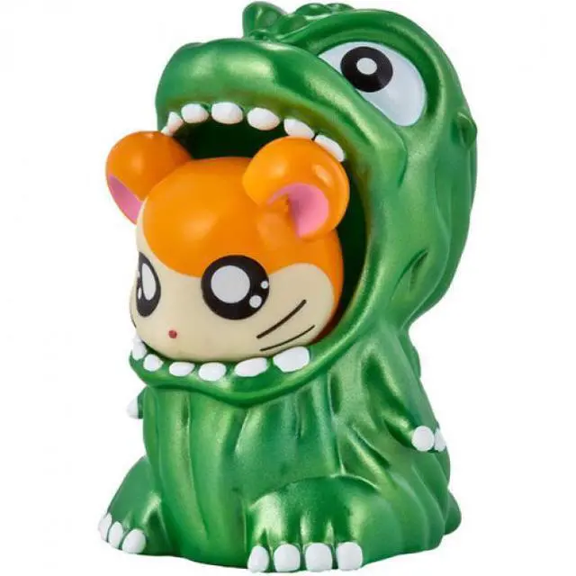 Main image of Bandai - Godzilla x Hamtaro - Movie Monster Series - GODZIHAM-KUN Metallic Green Figure