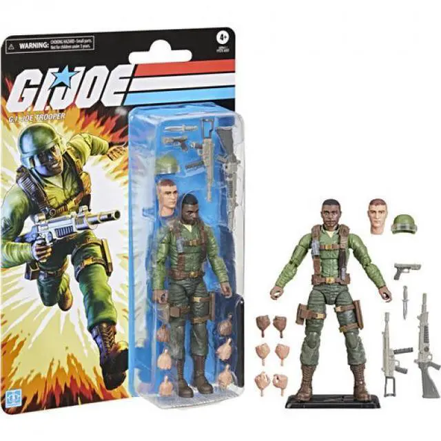 Alt view image 5 of 5 - Hasbro G0961 6 inch G.I. Joe Classified Series Retro Cardback G.I. Joe Trooper Action Figure