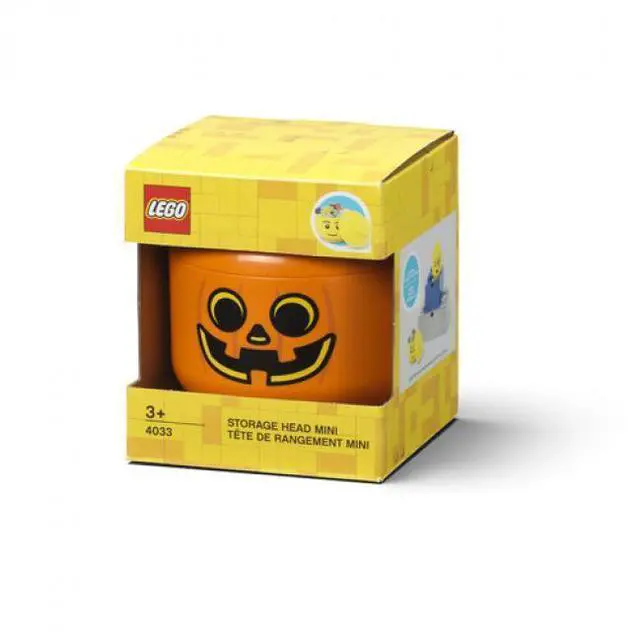 Main image of LEGO Mini Stackable Storage Head, Pumpkin