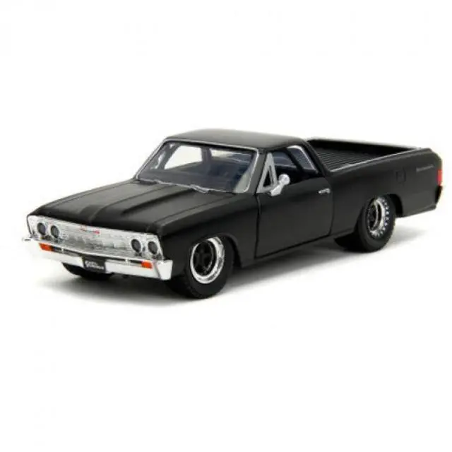 Alt view image 14 of 14 - 1967 Chevrolet El Camino Matt Black "Fast & Furious" Series 1/32 Diecast Model Car by Jada